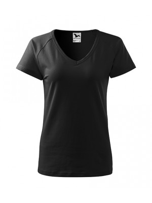 128 Koszulka V-neck Czarna