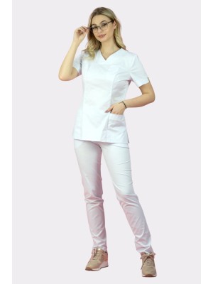 Spodnie scrubs 104H białe