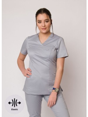 Bluza scrubs nr 86-H srebrna