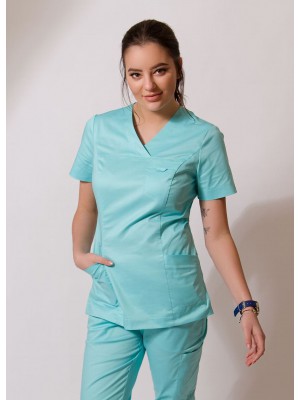 Bluza scrubs nr 86-H seledyn roz.34/36/46