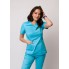 Bluza scrubs nr 86-H lazur 34/36/38