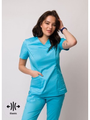Bluza scrubs nr 86-H lazur