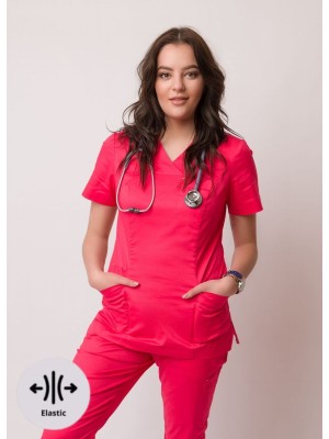 Bluza scrubs nr 86-H malina