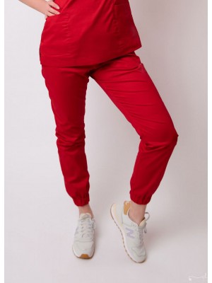Spodnie scrubs nr 86-H czerwień