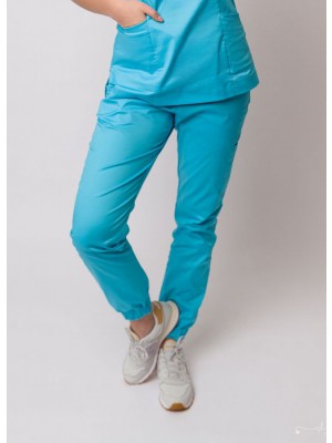 Spodnie scrubs nr 86-H lazur