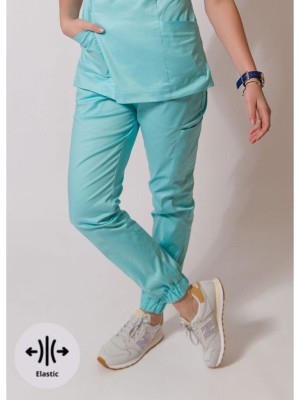 Spodnie scrubs nr 86-H seledyn