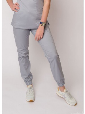 Spodnie scrubs nr 86-H srebrne