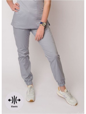 Spodnie scrubs nr 86-H srebrne