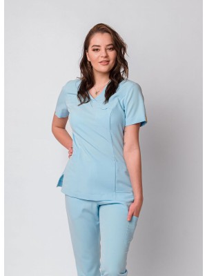 Bluza scrubs nr 88-O baby blue