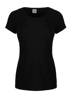 141-R czarna Koszulka damska slim