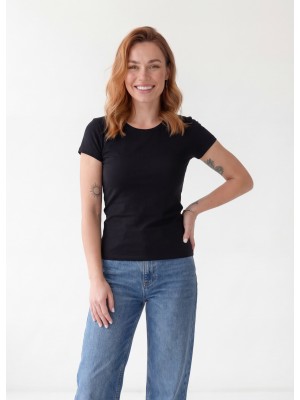 141-R Koszulka SLIM czarna