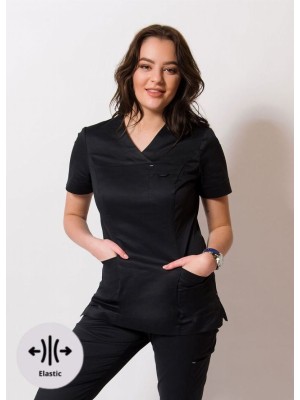Bluza scrubs nr 86-EL czarna