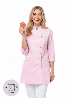 Bluza cukiernicza nr 90 pudrowy+biel SKAZA