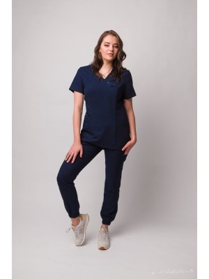 Bluza scrubs nr 88-O granat