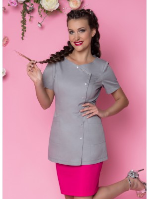 Fartuszek nr 40 szary 70 cm cyrkonie SKAZA