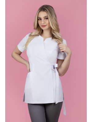 Fartuszek kosmetyczny nr 67 biały SKAZA