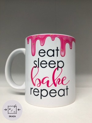 Kubek Eat sleep bake repeat SKAZA