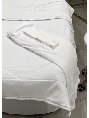 Peniuar BIAŁY tunika welur rzep II GATUNEK