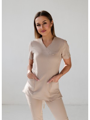Bluza scrubs nr 188 beżowa