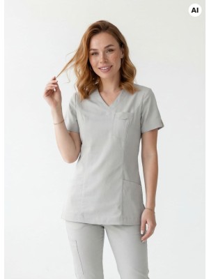 Bluza scrubs nr 188 jasny szary
