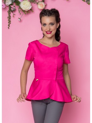 Fartuszek z baskinką nr 44-EL fuksja