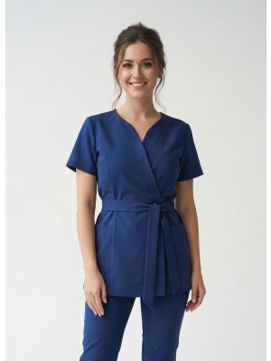 Tunika wiązana nr 194 indygo