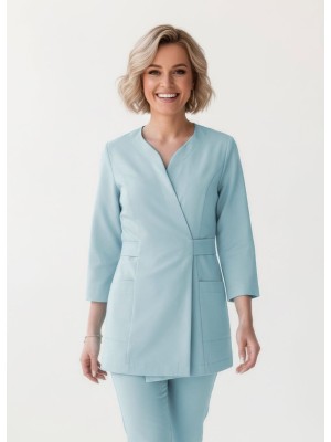 Tunika wiązana nr 189 mroźna mięta