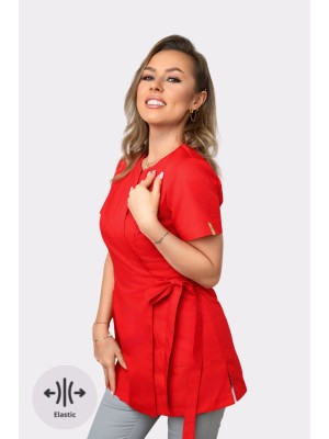 Fartuszek kosmetyczny nr 67-EL czerwień SKAZA