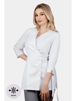 Fartuszek kosmetyczny nr 69-EL biały SKAZA