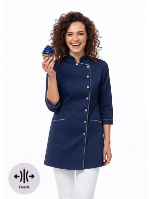 Bluza cukiernicza nr 90-EL granat + złoto