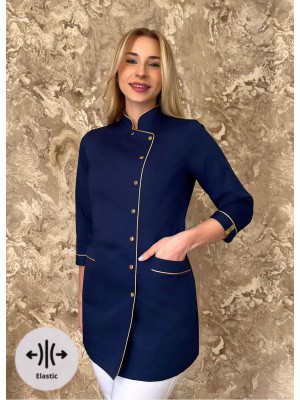 Bluza cukiernicza nr 90-EL granat + złoto