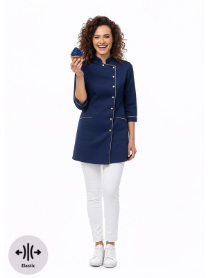 Bluza cukiernicza nr 90-EL granat + złoto