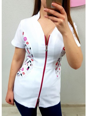 nr 79 biały Make-Up Print SKAZA