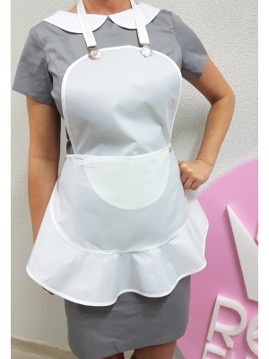 Fartuszek nr 46 biały + biały