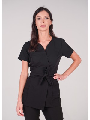 Tunika wiązana nr 194 czarna SKAZA