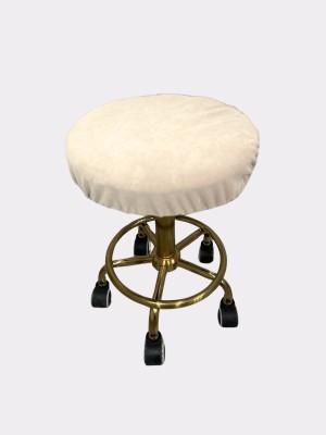 Pokrowiec BEŻ welur na siedzisko taboretu/rodeo