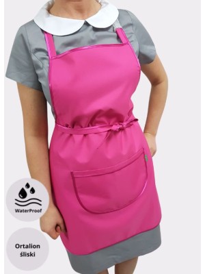 Fartuszek nr 32 fuksja + fuksja ortalionowa lamówka SKAZA