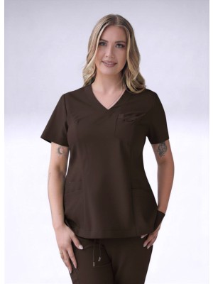 Bluza scrubs nr 188 czekolada