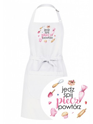 G24 Fartuszek nr 32 Jedz Śpij Piecz Powtórz SKAZA